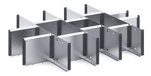 15 Compartment Steel Divider Kit External 800W x 650Dx 150H Bott Cubio Steel Divider Kits 43020663.51 